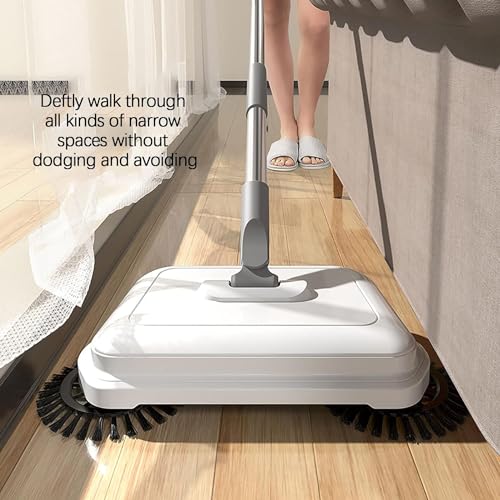 All-in-One Push Sweeper Floor Upgrade Soft Sweep Dustpan Set Household Kitchen Sweeper Mopper Vacuum Cleaner Adjustable Mop Brush 40in