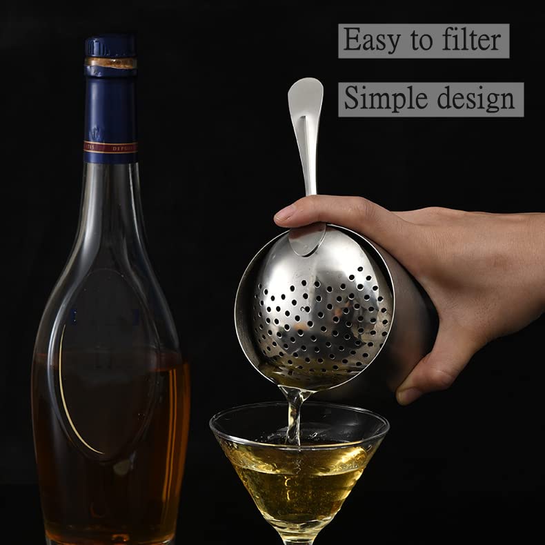 Colino Da Cocktail Julep In Acciaio Inox 304 - Cucchiaio Filtro Per Mixology Professionale - Foto 5