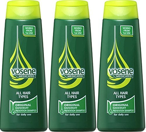 Vosene Medicated Original Dandruff Prevention Shampoo 250ml x 3 Packs by Vosene