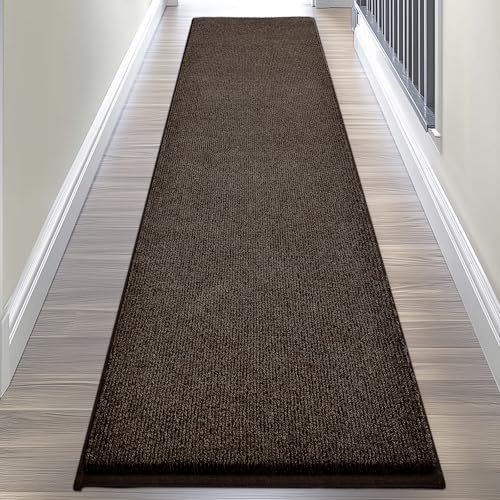Image of Washable Runner Rug 24 inch x 96 inch Rectangular, Non Slip Absorbent Indoor Entryway Rug for Floor, Laundry, Hallway, Bedroom (Roll Packing)