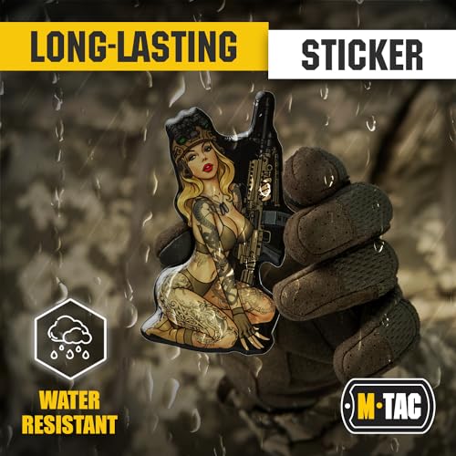 Image of M-Tac Morale Sticker Tactical Girl - 3D Sticker - Bumper Sticker - Tactical Military Stickers for Laptop, Tablet, Phone, Notebook, Car Bumper, Hard Hat (№5 Skandinavik)