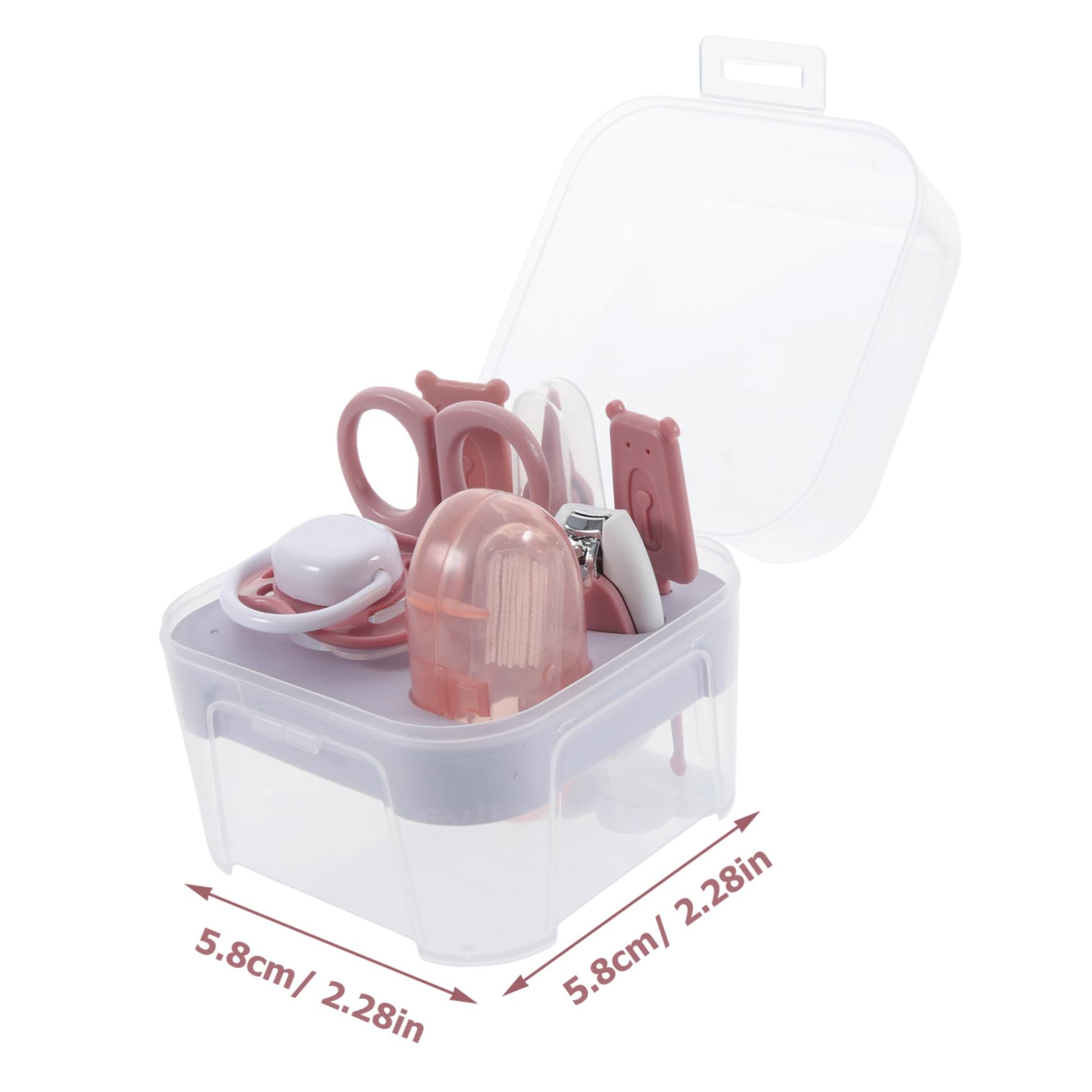 SUPVOX Baby Nail Clipper Kit Infant Nail Scissors Newborn Nail File Set Storage Box for Mom