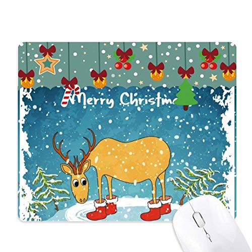 Tapis de souris Noël deer antidérapant grand tapis de jeu contre la fatigue