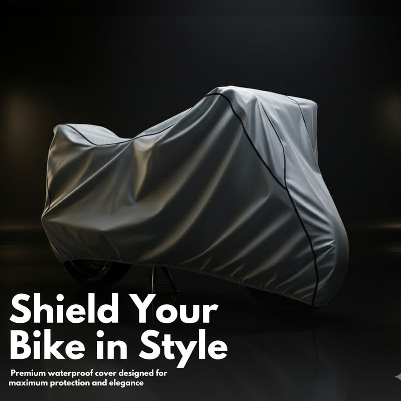 Image of Custom Fit Waterproof Bike Cover for Meteor 350 | Protection from UV Rays, Dust, Rust, Heat