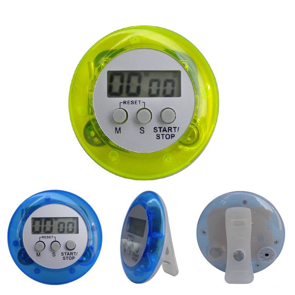 Temporizador de Cuenta Regresiva de Cocina Digital LCD Circular, Contador de Cocina, Temporizador inverso, Reloj Despertador magnético for Cocina(3-Pack)
