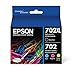 EPSON T702 DURABrite Ultra Ink High Capacity Black & Standard Color Cartridge Combo Pack (T702XL-BCS) for select Epson WorkForce Pro Printers