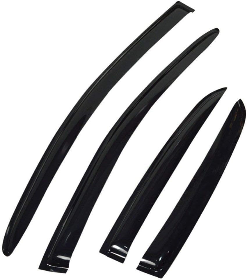 AUTOXYGEN Car Rain Wind Door Visor/Side Window Deflector/Unbreakable/Rain Guard/Wind Guard Accessories Compatible For Kia Sonet (Set of 4Pcs)