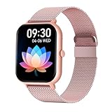 Jooeniok 1.83-inch Large Screen Fitness Tracker with Bluetooth Call and Music Playback - 100+ Exercise Modes, Health Monitoring and Voice Assistant for Active Lifestyles