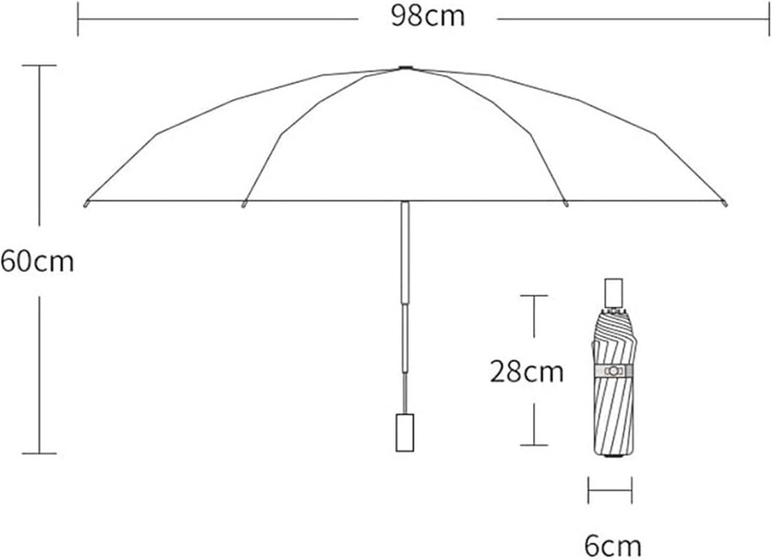 Folding Umbrella Umbrellas for Rain Rain Umbrellas Clear Umbrellas for Rain Windproof Umbrella Vented Umbrella Windproof Waterproof Windproof