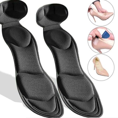 Plantillas de espuma viscoelástica 7D para tacones altos negro miniatura 5