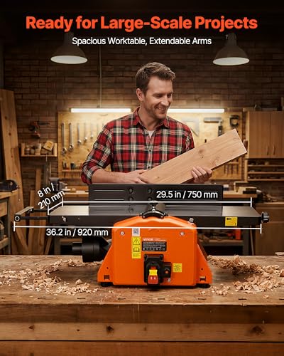 VEVOR 8-Inch Spiral Benchtop Jointer