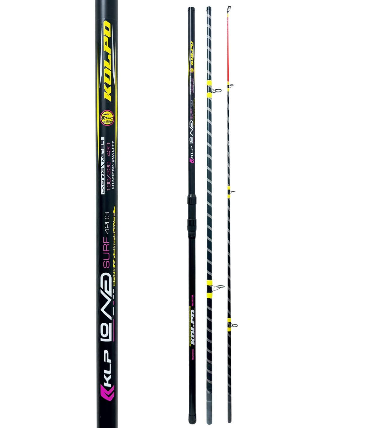 Kolpo long surf canna da pesca surfcasting 3 sezioni 100/220gr