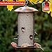 More Birds Giant Combo Screen Bird Feeder, Dual Seed Compartments, 10 Feeding Ports, 11 lb Bird Seed Capacity