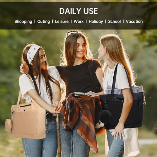Image of Long Keeper Tote Bag - Women Hobo Shoulder Bag Water Resistant Travel Work Top Handle Handbags Purse with Coin Pocket