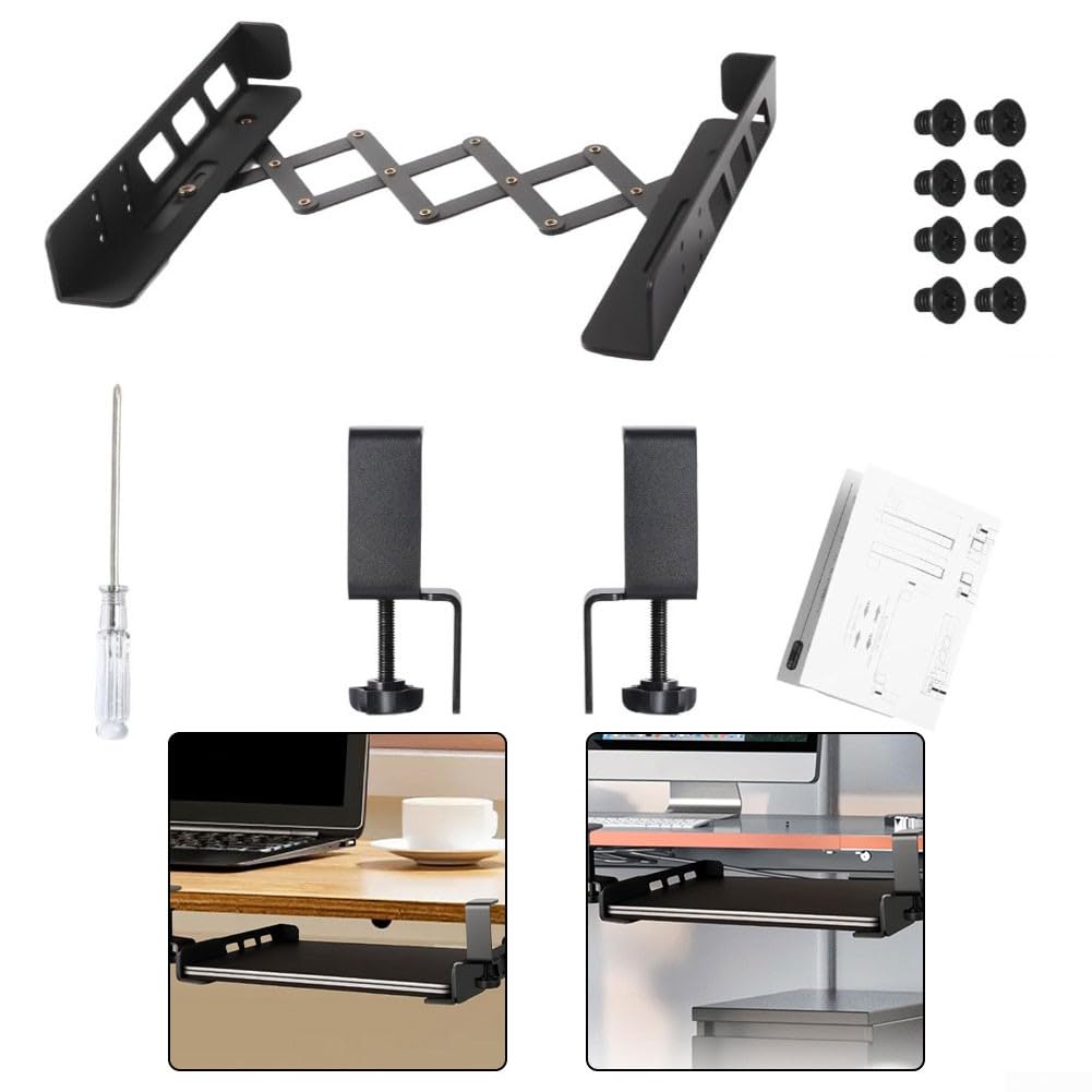 Supporto Laptop Sotto Scrivania Acciaio No Fori