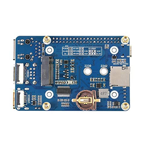 Image of Mini Base Board for Raspberry Pi Compute Module 4, with Standard CM4 Socket and Raspberry Pi 40 PIN GPIO Header, Onboard Multiple Connectors, Suitable For Compute Module 4 Lite /EMMC Series Module