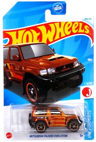 Hot Wheels Mitsubishi Pajero Evolution 1:64 Naranja miniatura 1