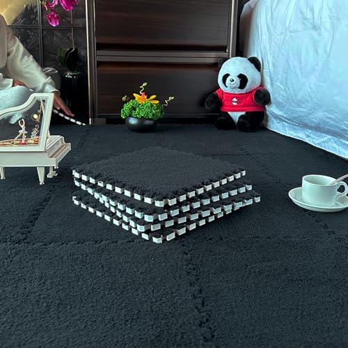 16 Pcs Carpet Foam Floor Tiles Kids Play Mat Plush