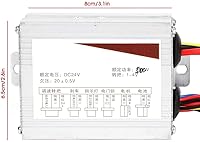 Vista 7 de Aramox Controlador de velocidad cepillado con motor de 24 V, 500 W, caja de controlador cepillada con agarre del acelerador para scooter eléctrico