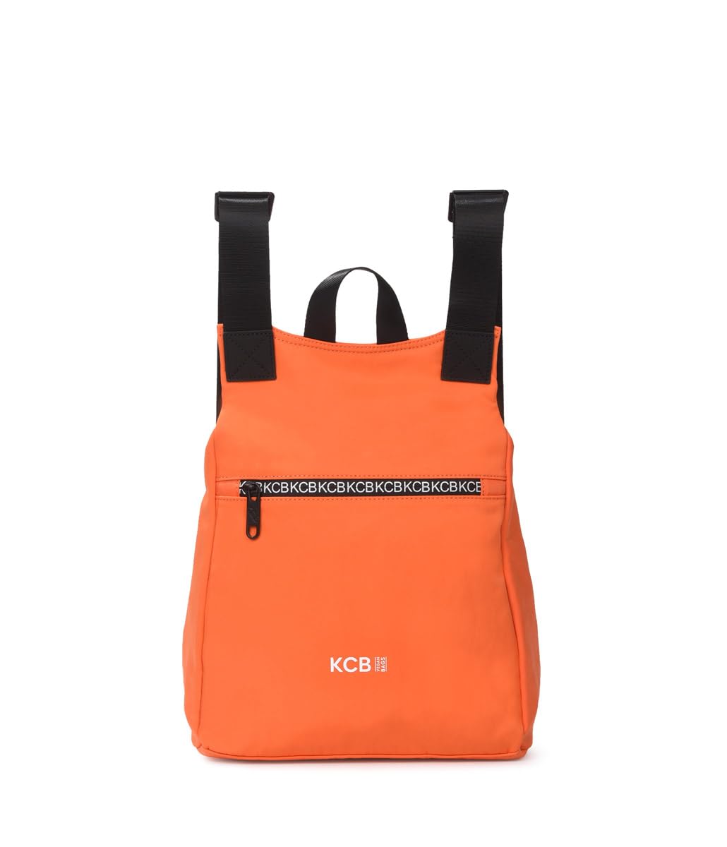 KCB Zaino antifurto piccolo Shine | Design sicuro e compatto | Tasche organizer | Ideale per l'uso quotidiano | Maniglie regolabili | 100% vegano, arancione, pequeño, Casual