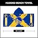 Northwest Golden State Warriors NBA Cross Out Youth Hooded Micro Fiber Towel 22 x 51 Inches