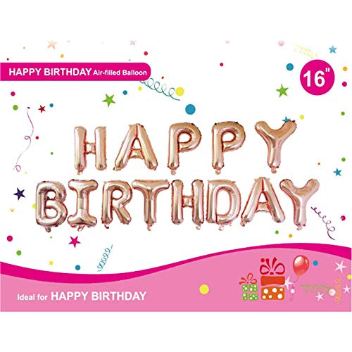 Suprimentos para festa de bebê,Funien Conjunto de decorações de festa de feliz aniversário de 16 pol