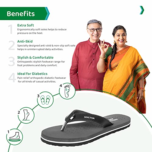 Image of ORTHO JOY Extra soft women's orthopaedic comfort fit slippers for women's daily use