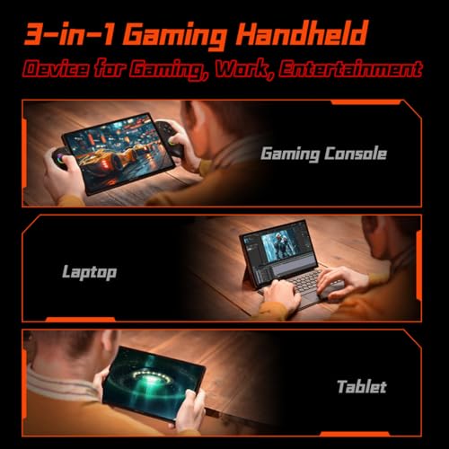 Image of OneXPlayer X1 Pro Handheld PC with AMD Ryzen AI 9 HX 370, Radeon 890M Graphics, 32GB RAM, 10.95-inch 120Hz Display, Magnetic Keyboard, Detachable Gamepad, 3-in-1 Gaming Handheld (32GB RAM + 1TB SSD)