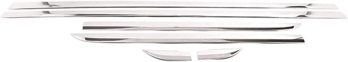 For BMW G30 5 Series 2018 Silver ABS Chrome Car Body Kits Decoration Strips Trim Accessories 6pcs