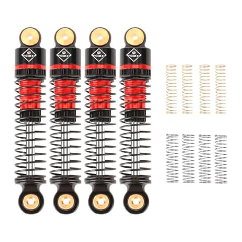 FEDCO SCX24 Shocks 47MM Oil-Filled Shocks Long Travel Shocks Absorber Threaded Shock Absorber Oil Damper For Axial SCX24 Upgrades 1/24 RC Crawler Cover