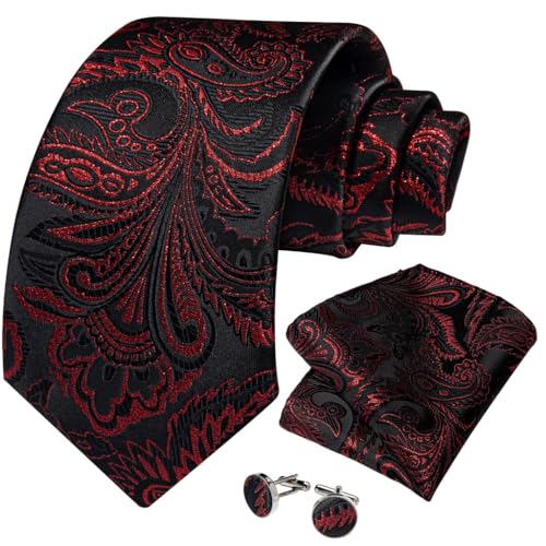 Set corbata hombre con pañuelo y gemelos