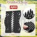 Frienda 6 Pcs 6 x 5 Inch Black Horse Scratching Pad Itch Relief for Horses and Livestock Large and Small Animal Scratch Horses, Cows, Goats, Dogs Farm Animal