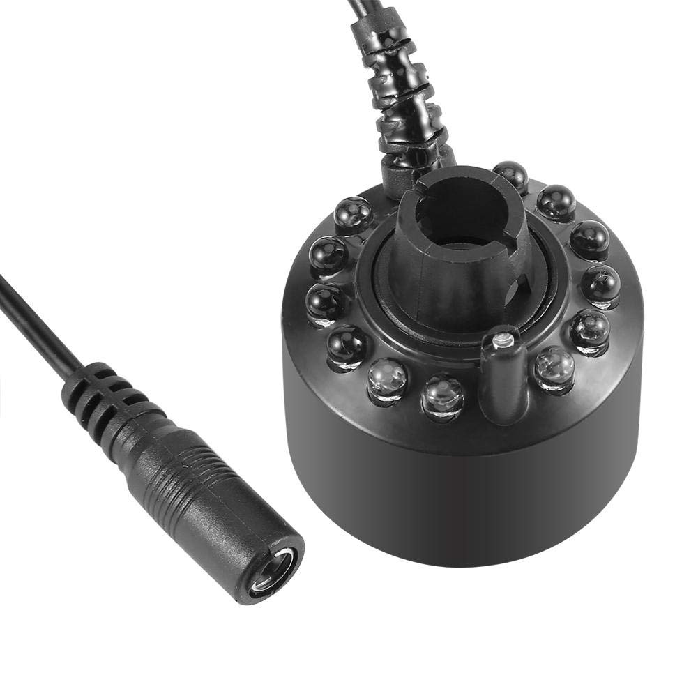 Haofy Atomizzatore per Creatore di Nebulizzazione d'Acqua 12LED - Adatto per Serbatoi di Piscine da Interno [EU Plug]