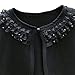 Girl Lace Bolero Cardigan Shrug - Little Girl Long Sleeve Lace Flower Shrug Sweater 3-4T Black