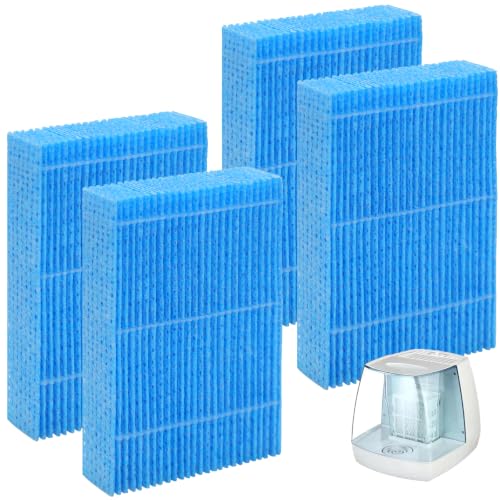 Harebery 4-Pack WF813 EQWF813 Humidifier Filters Blue Spunlace Washable Wick Compatible with Equate EQWF813 Relion RCM-832 RCM-832N ProCare PCCM-832N Cool Mist Humidifier