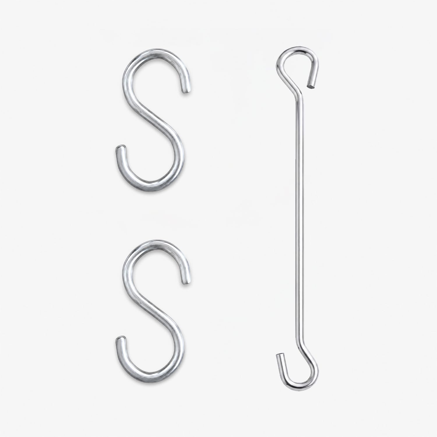 KAAHIRA Metal Hanging Accessories Set for Hammock Swings Chairs, Porch Swings Boxing Bag and Hang Any Article | Heavy Duty - Rod 12" & Hook - 4" - Nickel Coated (1 Rod & 2 Hooks)-image-27
