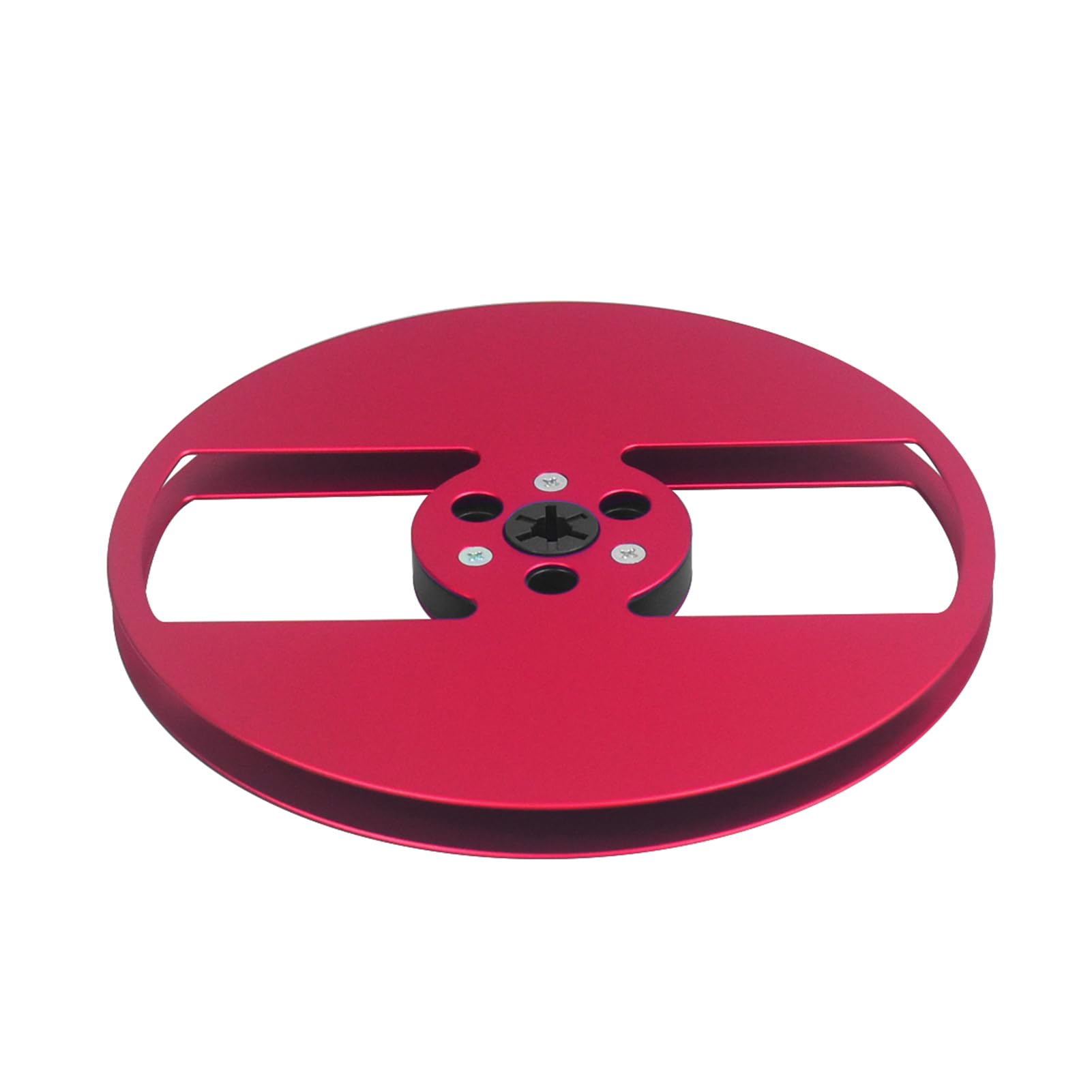 TWISAXC Corrosion Resistant Blank Reel for Open Reel Accessories Open Recorder Multi-Hole Tape Aluminum Alloy, Red