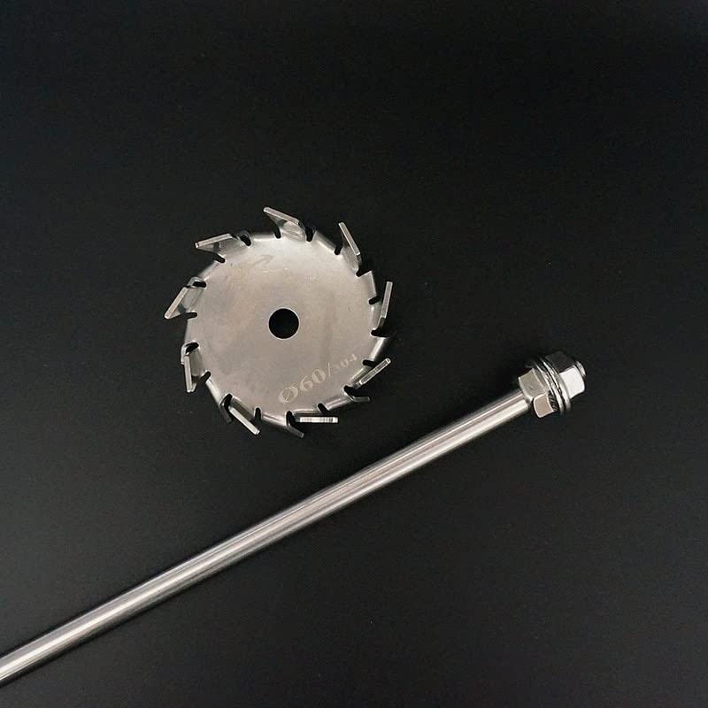 1 Uds. Paleta de Placa de dispersión de Acero Inoxidable de Laboratorio de 3cm-10cm, Disco de dispersión con Varilla agitadora (Size : 10cm Paddle with Rod)
