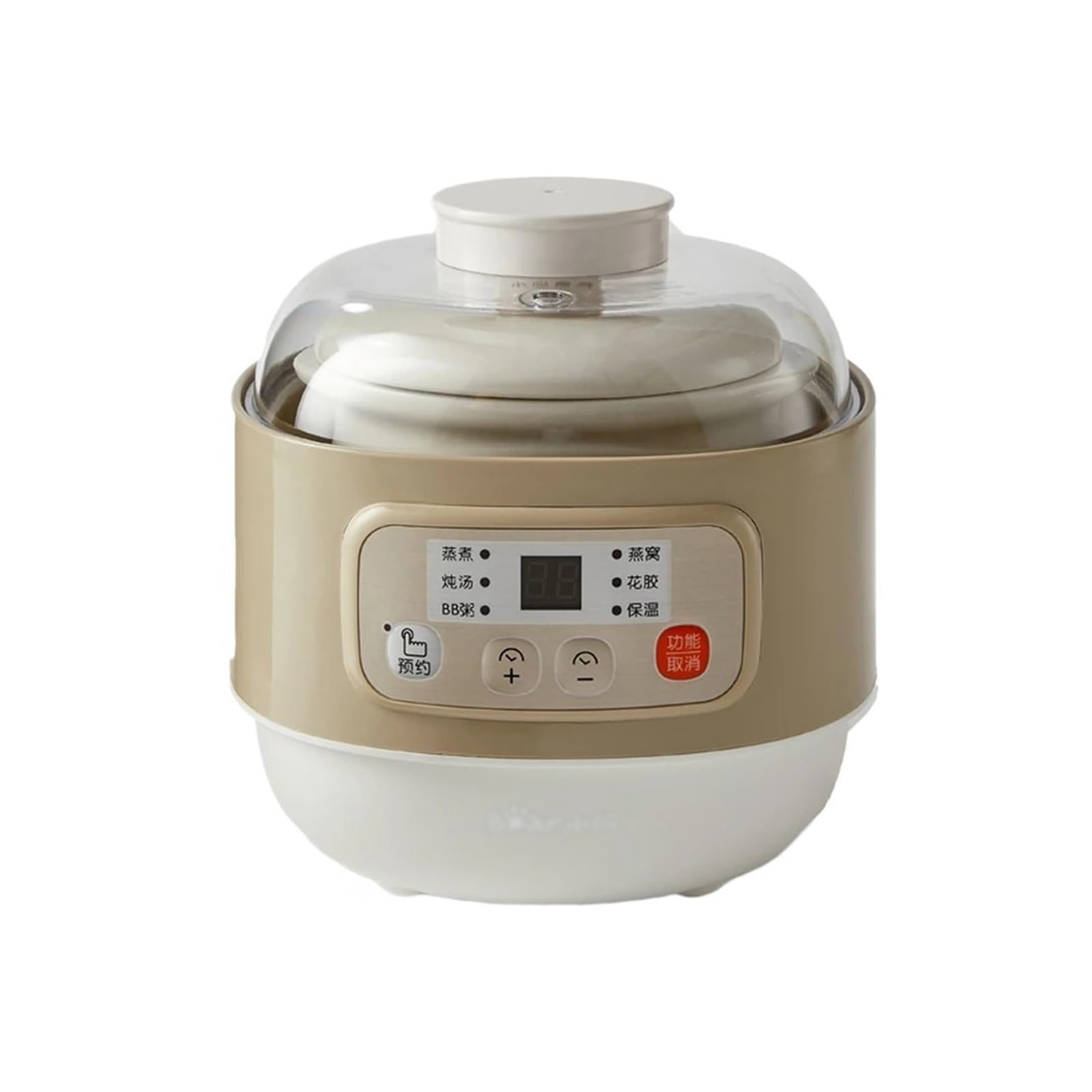 Wanghai-666 One Color Rice Cookers Electric Stew Cup Ceramic Slow Cooker Soup Casserole Porridge Pot Electric Rice Cooker Rice Maker