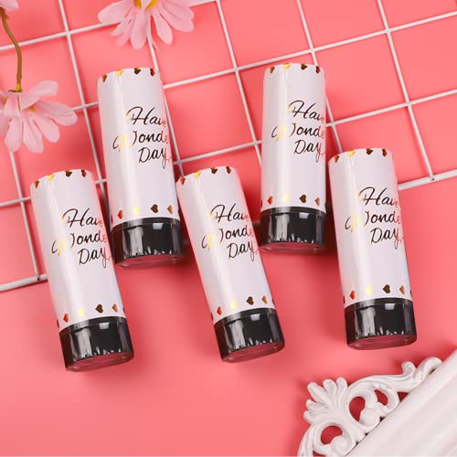 CHengQiSM Confettikanonnen, 5-delige confettibom te draaien, voor Valentijnsdag, bruiloft, feesten, verjaardagen… - Image 4