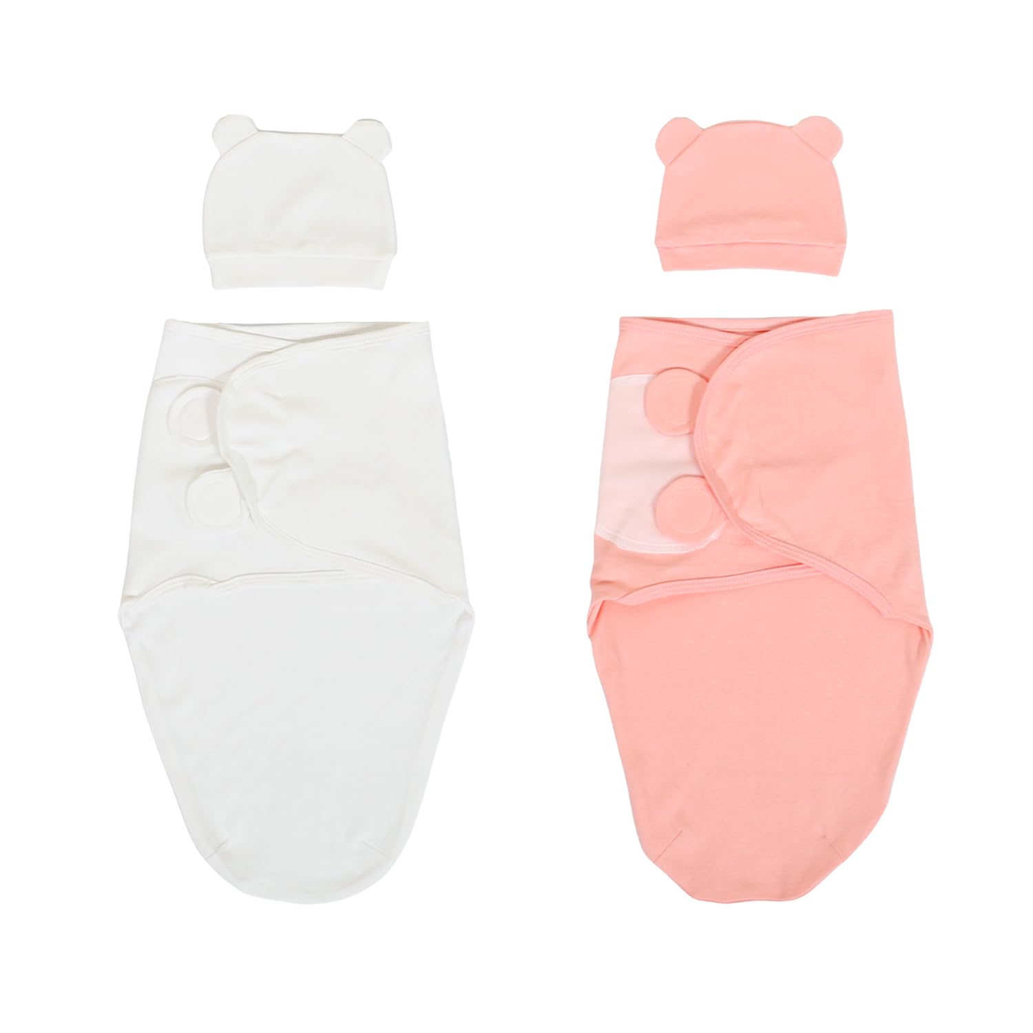 SEVDO2Pcs Baby Swaddles Blanket 0-3 Months,Sleep Sack for Newborns,Keababies Velcro Swaddle Wrap,Nursery Blankets for Baby Boy Girl,Organic Cotton Swaddle Set,Easy Baby Swaddler
