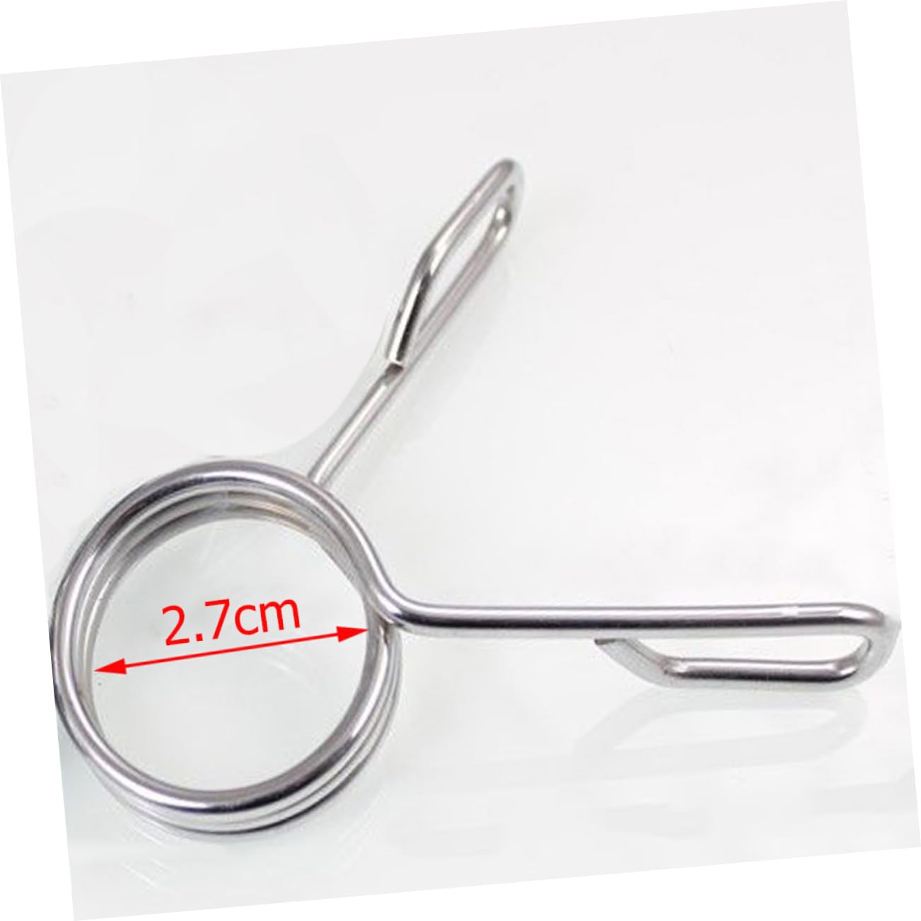 HONMEET 5Pcs Barbell Spring Clip Collars for Secure Weightlifting Powerlifting Cross Fit Durable Spring Clips for Bars Gym Accessories