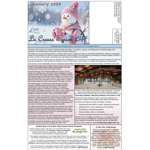 La Crosse Senior Life: January 2026