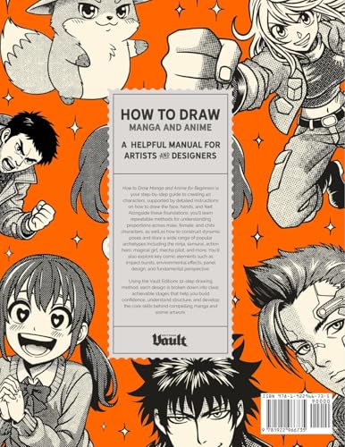 Image of How to Draw Manga and Anime for Beginners: Step-by-Step Lessons for Drawing Faces, Figures, Poses and Anime Characters (How to Draw series by Vault Editions)