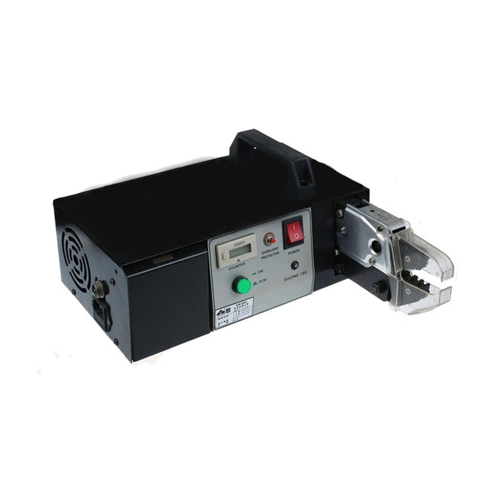 Jhxhfjxz Black Em-6B2 90W Automatic Terminal Crimping Machine, Electric Terminal Crimping Pliers With Range 0.25-10Mm² Versitile(Em-6B2)