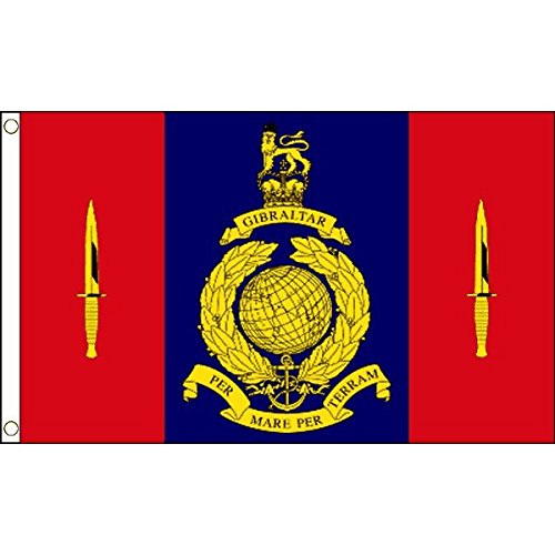 AZ FLAG, 45 Commando British Royal Marines Flag, 2x3 Ft, 100D Polyester British Army Banner with Two Metal Grommets