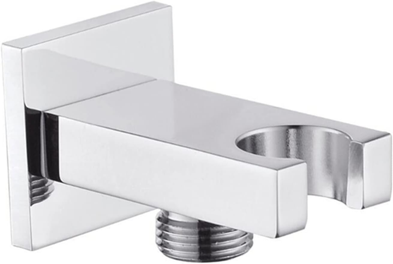 Tnbccxn One Color Showerhead Bracket Shower Head Holder, Wall-Mounted, Solid Brass With Chrome Plating