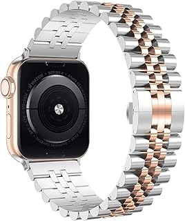 ستراب ساعه معدن شبكي الشكل متوافق مع ساعة ابل ووتش ، سوار ساعة معدني من الستانلس ستيل المقاوم للصدأ لساعة ابل ووتش للرجال والنساء مقاس ( 38/ 40 /41) من NEXT STORE