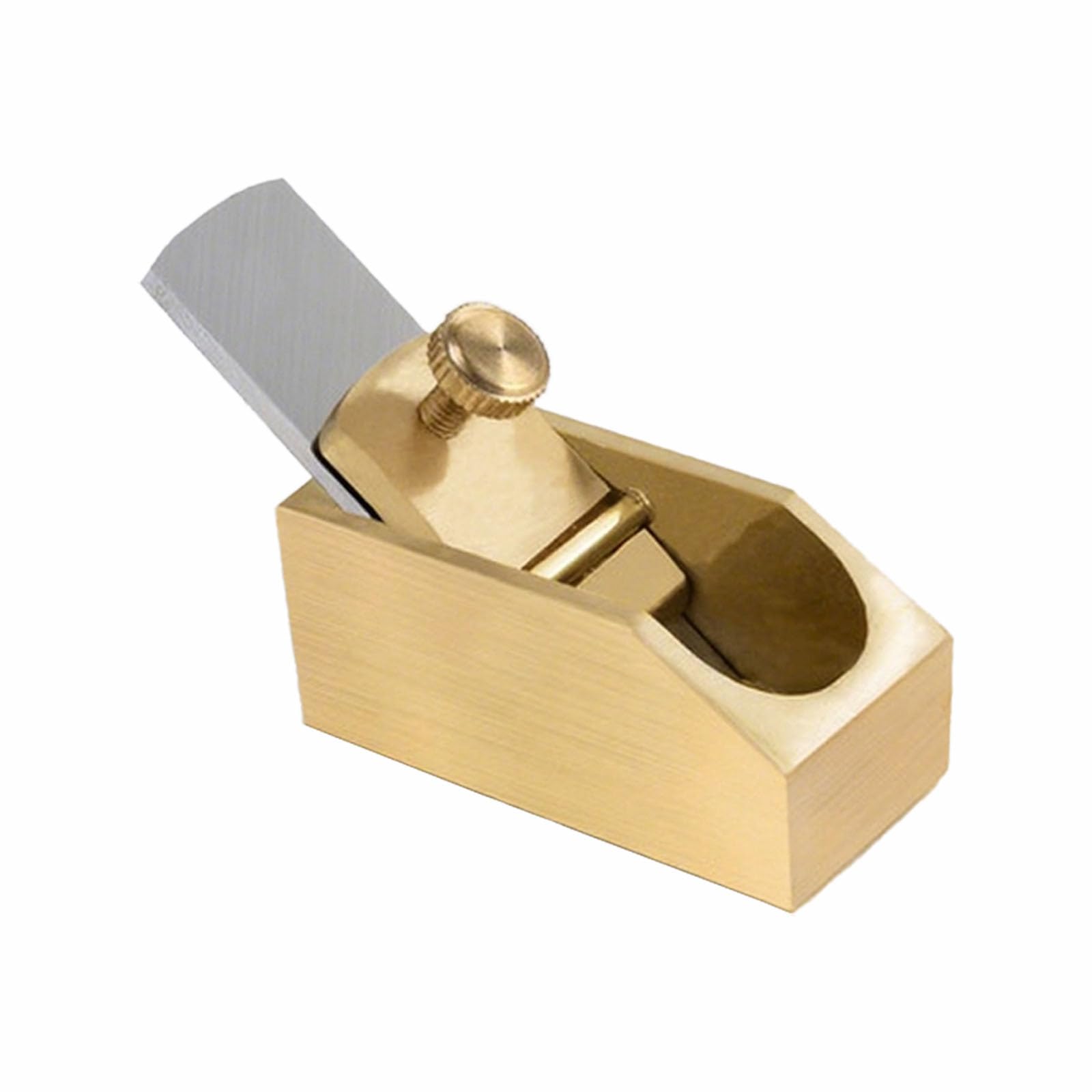 Wood Planer Hand Tool, 12mm/0.47in Violin Thumb Planer Hand Plane Brass for Fingerboard Shaping Compact Luthier Instrument