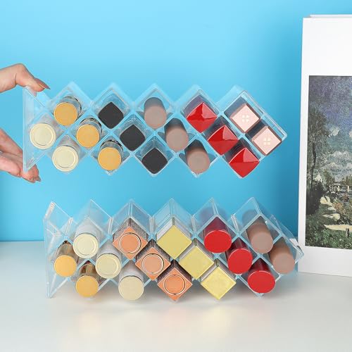 Image of JessLab Acrylic Organizer (3 Slot) Bundle with Lipstick Organizers (16 Slot)